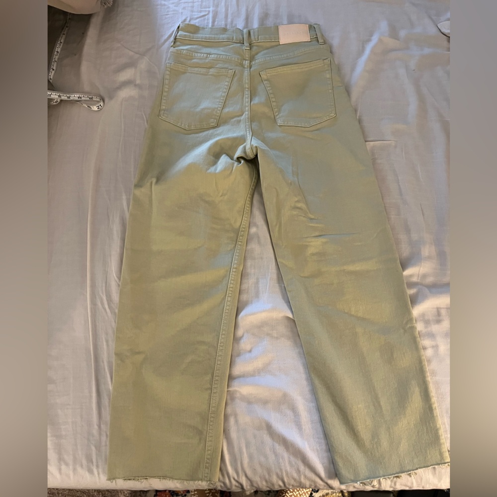 Everlane The Way High Jean in green tea - Picture 3 of 8